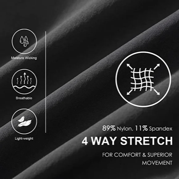 Baleaf Womens 4 Way Stretch Perforated Inseam Stretch Golf Athleisure Pants Sz L - Picture 3 of 13